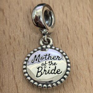 Pandora MOB Engraved Dangle Charm Pendant, S925 Silver Bracelets